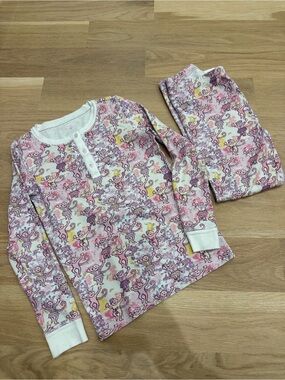 Roller Rabbit x Loveshackfancy Pink Monkey Pajama Set